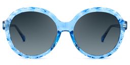 Lila Round Light-Blue Sunglasses0