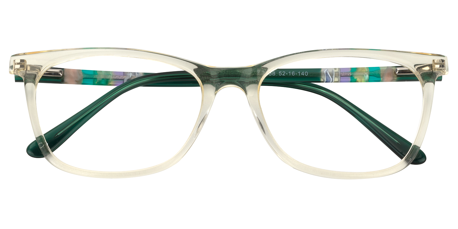  Rectangle Clear Glasses | Zeelool Eyeglasses1