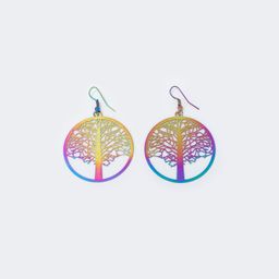Stylish Tree Shape Colorful Earrings1
