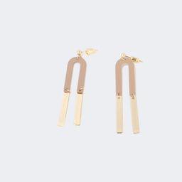 Stylish Arch Brown Earrings1