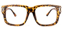 Georgiana Square Yellow-Tortoise Glasses0