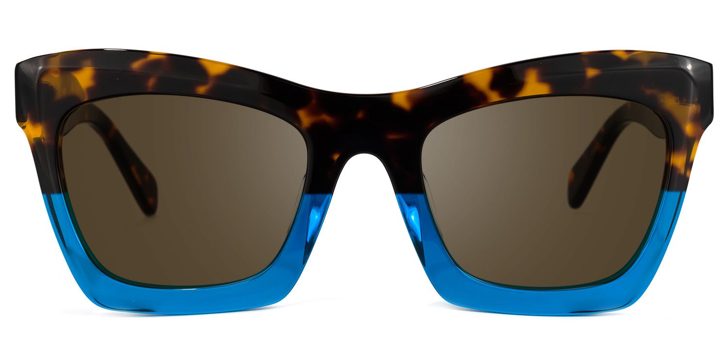 Benitez Rectangle Blue Sunglasses for Women & Men | ZEELOOL UK0