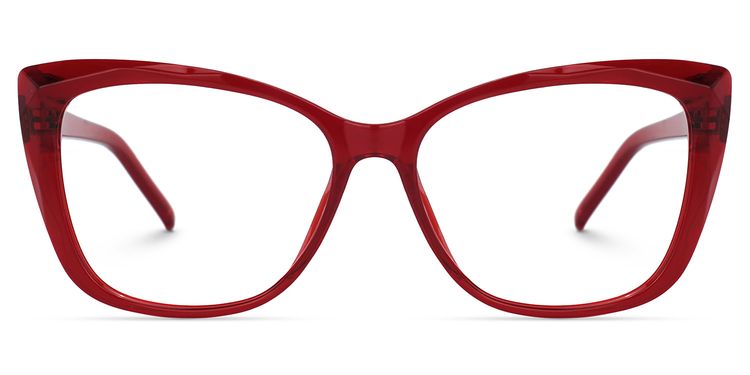 Farris Square Red Glasses