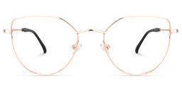 Doyle Cat Eye Gold Glasses0