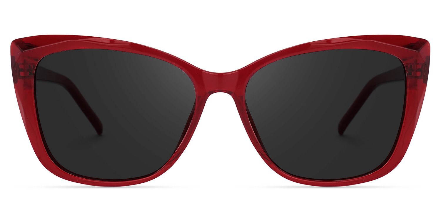 Farris Cat Eye Red Sunglasses for Women & Men | ZEELOOL UK0