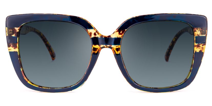 Brenda Square Dark-Blue Sunglasses