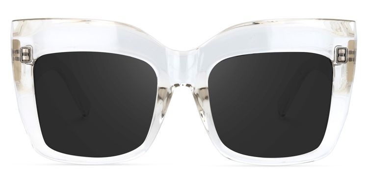 Alberta Cat Eye Clear Sunglasses