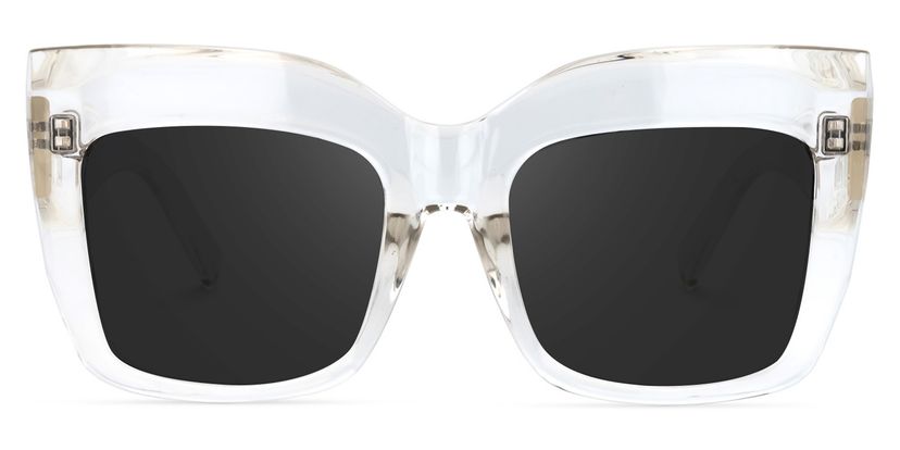 Alberta Cat Eye Clear Sunglasses