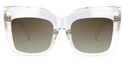 Alberta Cat Eye Clear Sunglasses0