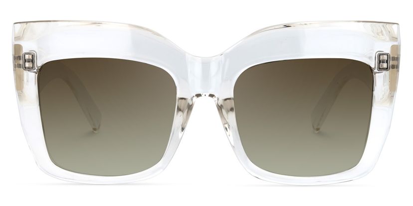 Alberta Cat Eye Clear Sunglasses