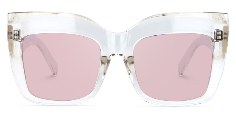 Alberta Cat Eye Clear Sunglasses