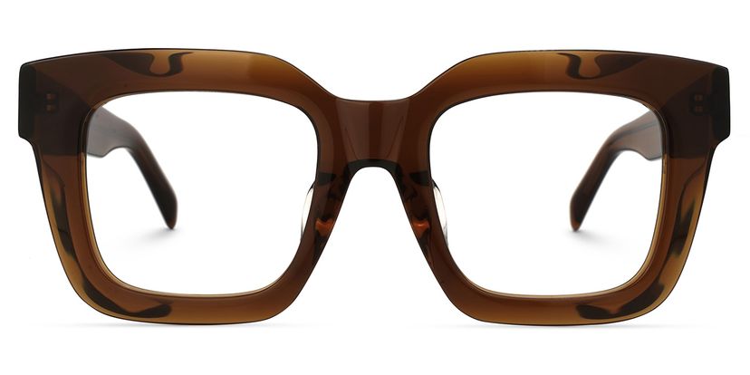 Trinity Tawny Square Glasses