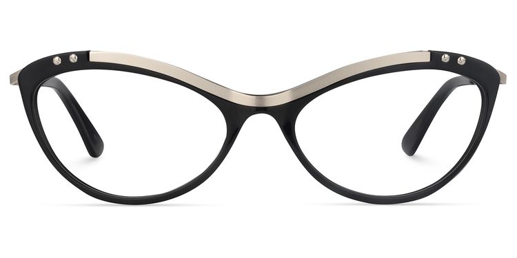Draper Cat Eye Black Glasses