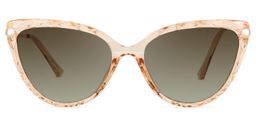 Lucas Cateye Beige Sunglasses0