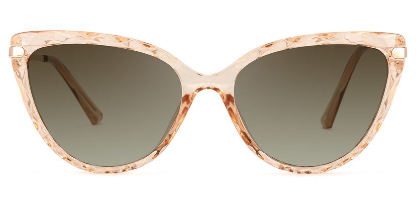 Lucas Cateye Beige Sunglasses