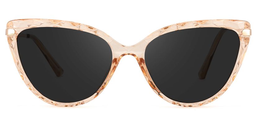 Lucas Cateye Beige Sunglasses