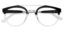 Watson Aviator Black-Clear Glasses 1