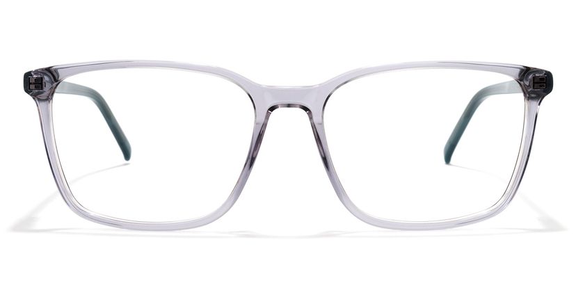 Evangeline Rectangle Gray Glasses