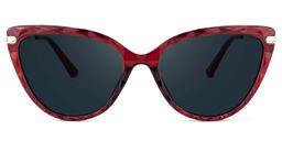 Lucas Cateye Red Sunglasses0