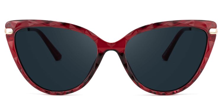 Lucas Cateye Red Sunglasses