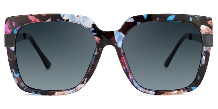 Reeves Square Floral Sunglasses