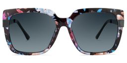 Reeves Square Floral Sunglasses0