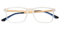 Chick Rectangle White Glasses1