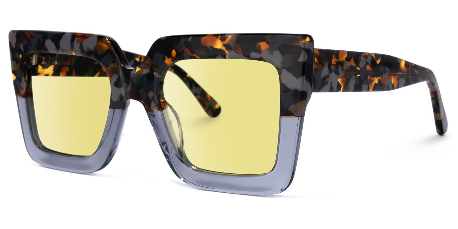 Brandon Square Gray Sunglasses for Women & Men | ZEELOOL UK1