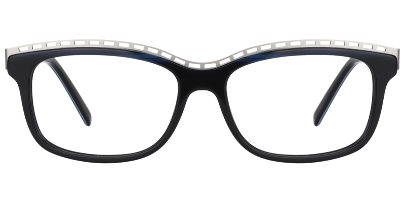 Scott Rectangle Dark Blue Glasses