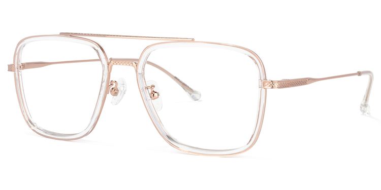 Nayeli Aviator Clear Glasses
