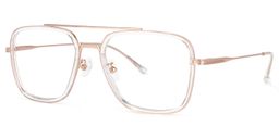 Nayeli Aviator Clear Glasses1