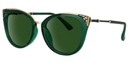 Dalton Cat Eye Dark Green Sunglasses1