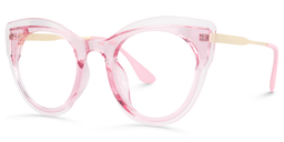 Demetrius Cat Eye Pink Glasses1