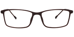 Kath Rectangle Brown Glasses0