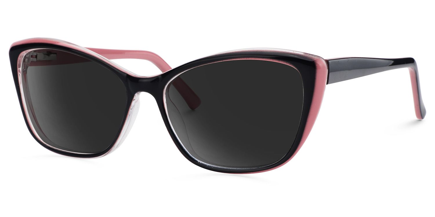 Fidelia Cat Eye Sunglasses with Plastic Black Frames | ZEELOOL CA1