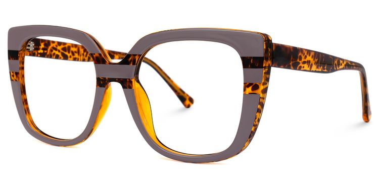 Brenda Mauve Square Glasses