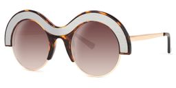 Farrell Round Yellow-Tortoise Sunglasses2