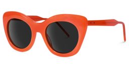 Maria Cat-eye Orange Sunglasses1