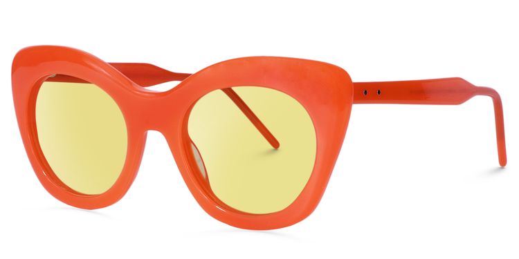 Maria Cat-eye Orange Sunglasses