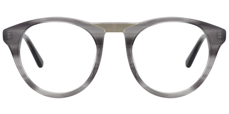 Rowan Round Gray Glasses