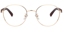 Judy Round Gold Glasses0