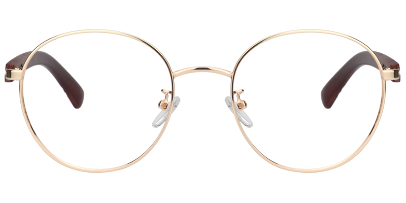 Judy Round Gold Glasses