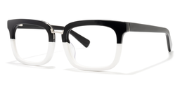 Hargett Rectangle Black-White Glasses1