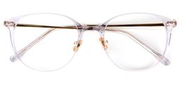 Alexande Round Clear Glasses1