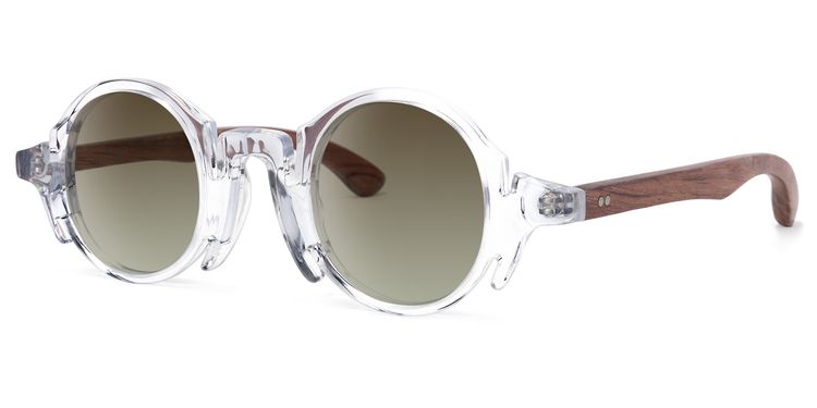 Charlie Round Clear Sunglasses