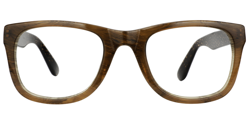 Rectangle Brown Glasses0