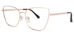 Qasim Cateye Rose-Gold Glasses4