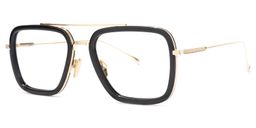 Gifford Black-Gold Aviator Glasses2