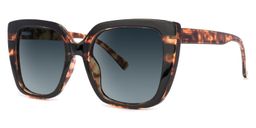 Brenda Square Tortoise Sunglasses1