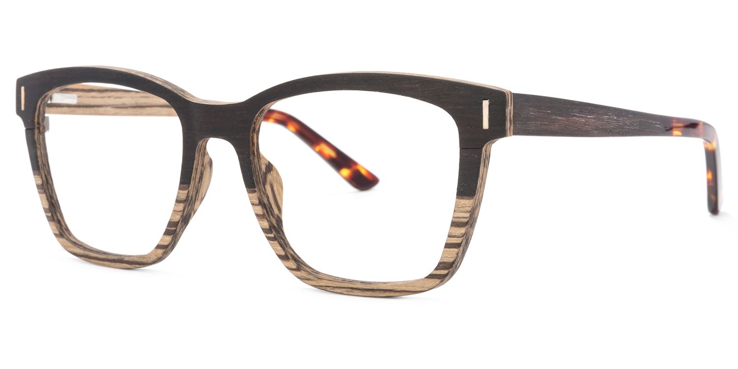 Square Wood Glasses | Zeelool Glasses2